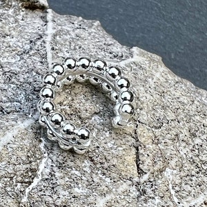 Ebbe und Flut Earcuff Silberperlen - 925er Sterling Silber - Ohrklemme Silberperlen ebbe und flut®