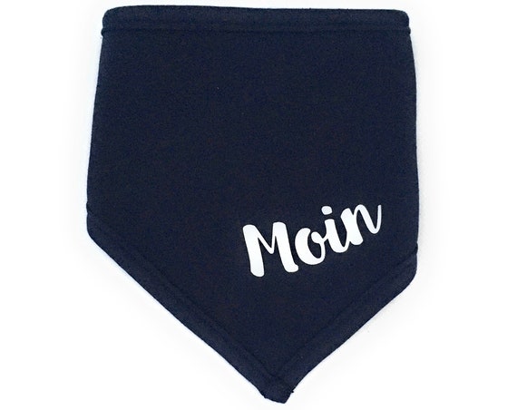 Baby Neck Scarf Moin - Fair Trade & Organic - Baby Scarf Moin, Maritime Neck Scarf for Babies Dark Blue, Hamburg Baby Gift