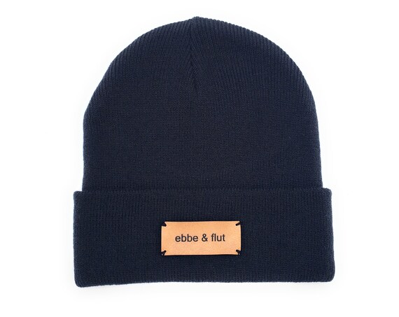 ebbe & flut cap unisex dark blue - vegan, low tide and tide®