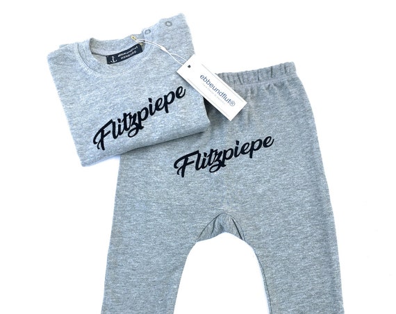 Baby Set "Flitzpiepe" - Fair Trade & Organic - Baby Gift for Birth, Baby Gift Boy, Berlin, Berlin Boy, Low tide and tide®