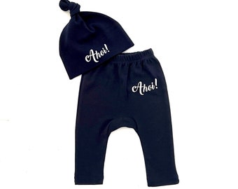 Ebb and Flow Baby Set Ahoy - Fair Trade & Organic - Baby Gift Birth, Ahoy Baby Set, ebbe und flut®