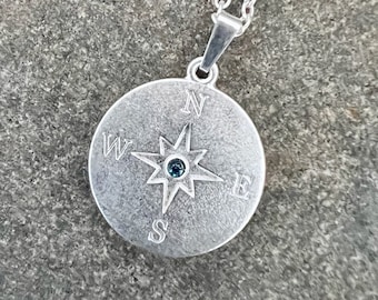 Ebb and flow necklace compass rose - maritime necklace with pendant, wind rose, ebb and flow®