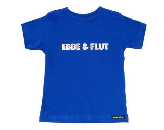 Ebbe & Flut Shirt Kids - Kids T-Shirt ebbe und flut® royalblau/weiß