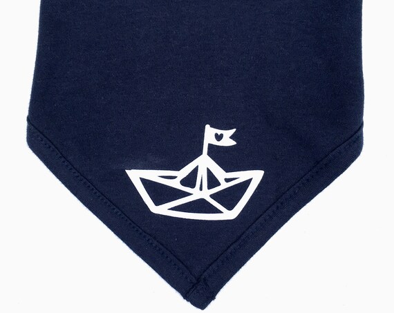 Baby Scarf Paper Boat - Fair Trade & Organic - Baby Scarf Hamburg, maritime scarf for babies, boats, ebb and flow®