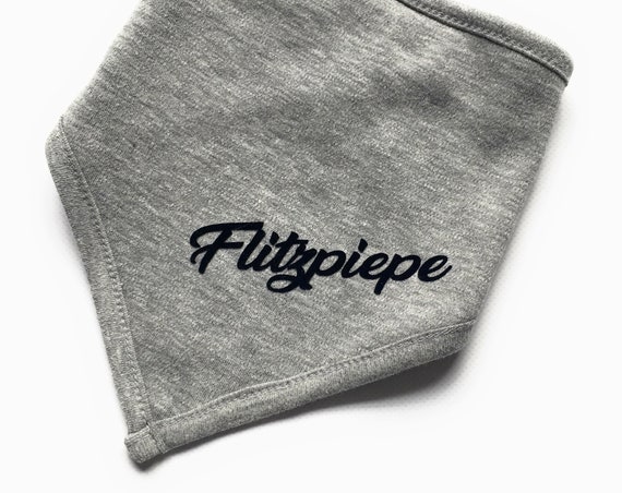 Baby Scarf Flitzpiepe grey - Fair Trade & Organic - Triangular scarf, baby gift for birth Berlin, ebb and flow®
