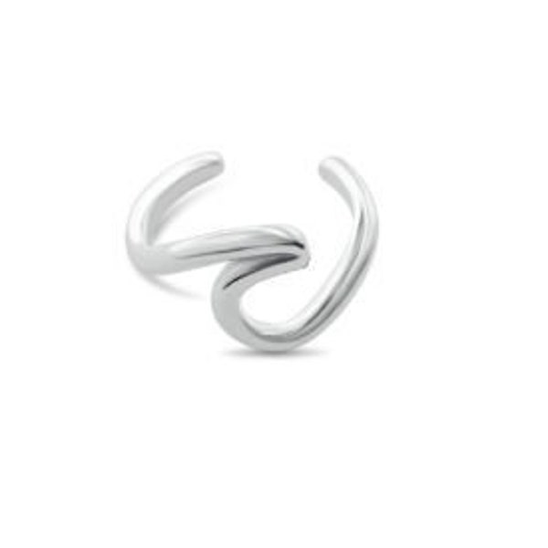 Ebb and Flow Earcuff Wave - 925 Sterling Silver - Ear Cuff Wave North Sea ebbe und flut®