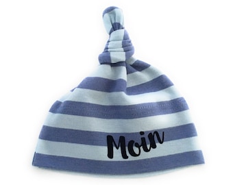 Ebb and flow baby hat Moin - knotted hat, maritime baby hat, baby gift for birth, Hamburg gift, ebbe und flut®