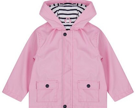 Rain jacket pink ebb and flow® - baby jacket, baby rain jacket from low and high tide®