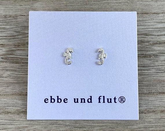 Earrings Seahorses ebb and flow - Maritime earrings 925 silver by ebbe und flut®