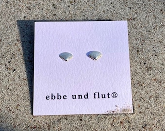 Ebb and flow ear studs shell - maritime earrings 925 silver from ebbe und flut®