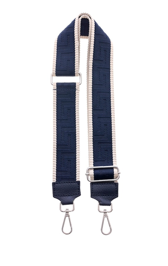 Ebbe und Flut bag strap Expedition 2.0 dark blue/cream - strap 50 mm shoulder strap anchor in blue/cream from ebbe und flut®