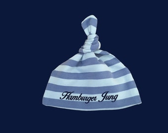 Ebbe und Flut maritime Baby Mütze HAMBURGER JUNG, Babymütze, Baby Geschenk zur Geburt, Hamburg Geschenk, ebbe und flut®