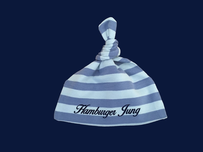 Ebb and flow maritime baby hat HAMBURGER JUNG, baby hat, baby gift for birth, Hamburg gift, ebbe und flut® image 1