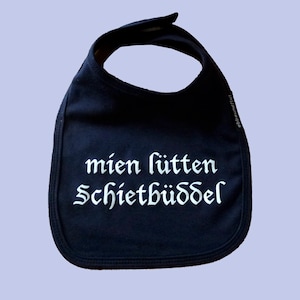 Śliniak dla dziecka Ebb and Flow „mien lütten Schietbüddel”, śliniaczek morski, prezent dla dziecka na urodziny, ebbe und flut®