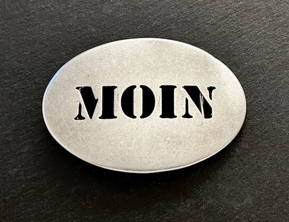 Ebb and flow belt buckle Moin - Maritime belt buckle for interchangeable belts with 4 cm width
