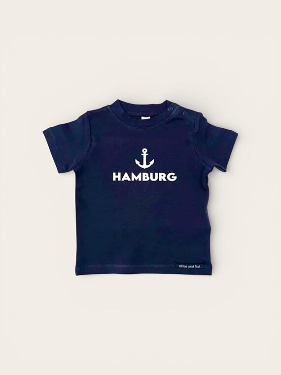 Ebb and Flow Kids Shirt Hamburg blue - Baby Shirt Anker Hamburg, Kids Shirt Anker Hamburg, ebbe und flut®