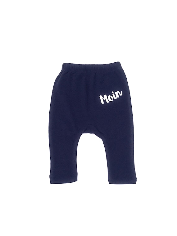 Maritime baby pants dark blue Moin - Fair Trade & Organic - Baby gift for birth, baby pants Moin, Hamburg, ebb and flow®