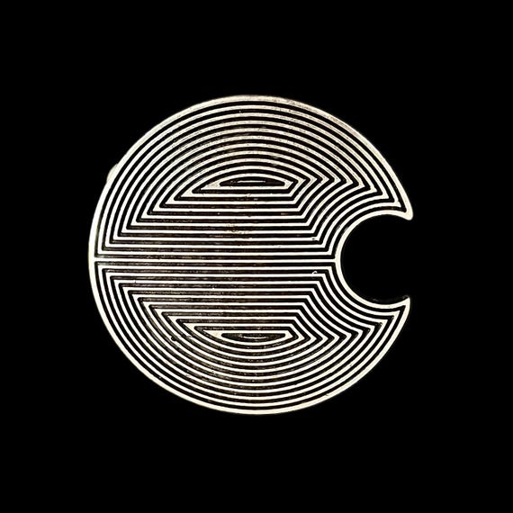 Ebb and Flow Belt Buckle Stingray - Maritime Belt Buckle Rayline for Interchangeable Belts with a Width of 4 cm