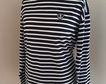 Ebbe und Flut Breton Shirt Seemannsbraut - Maritimes Damenshirt für Seemannsbräute - Loose Fit - ebbe und flut®