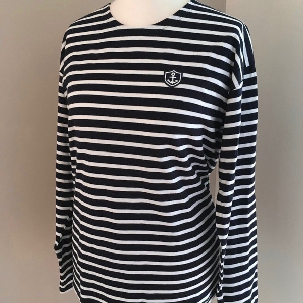 Ebbe und Flut Breton Shirt Seemannsbraut - Maritimes Damenshirt für Seemannsbräute - Loose Fit - ebbe und flut®