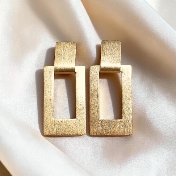 Ebb and Flow Stud Earrings Auroragold - Gold-colored Statement Earrings