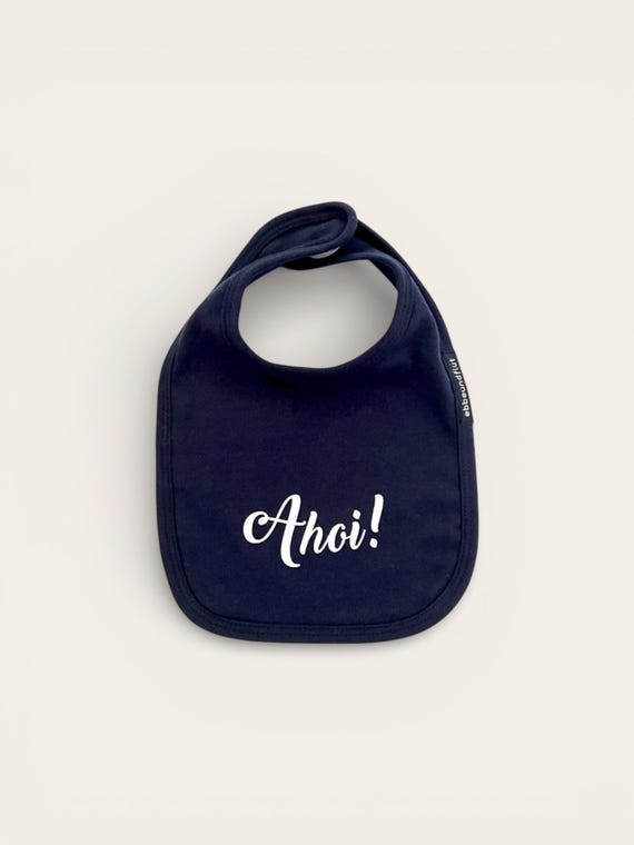 Ebb and Flow Baby Bib Ahoy, Nautical Baby Gift for Birth