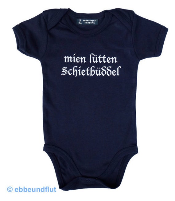 Ebb and flow baby body mien lütten Schietbüddel, baby gift for birth Hamburg, Low German, ebb and flow®