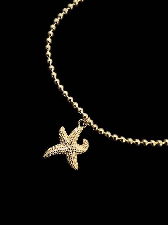 Ebb and flow bracelet starfish sterling silver gold plated, maritime starfish bracelet ebbe und tide