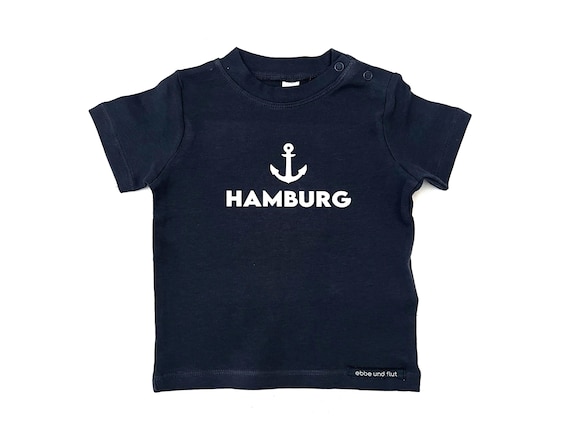 Ebb and Flow Kids Shirt Hamburg blue - Baby Shirt Anker Hamburg, Kids Shirt Anker Hamburg, ebbe und flut®