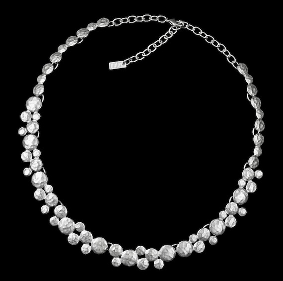 Ebb and Flow Necklace North Sea matt silver plated