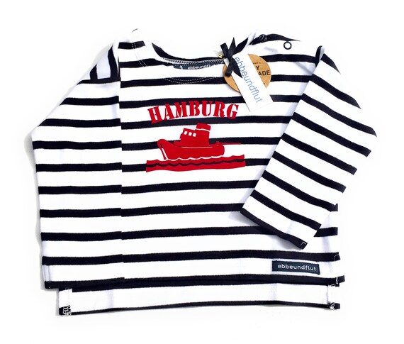 Baby Shirt SCHLEPPER HAMBURG-Ship, Hamburg Shirt, Hamburg Young, Gift of Birth
