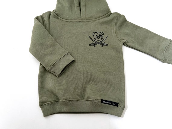 Ebbe und Flut Baby Hoodie Baby Bear Pirate - Baby Hoodie little pirate, baby gift 1st birthday / 2nd birthday from ebbe und flut®