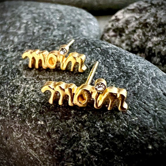 Ebbe und Flut stud earrings moin 22K gold plated - Earrings by ebbe und flut®