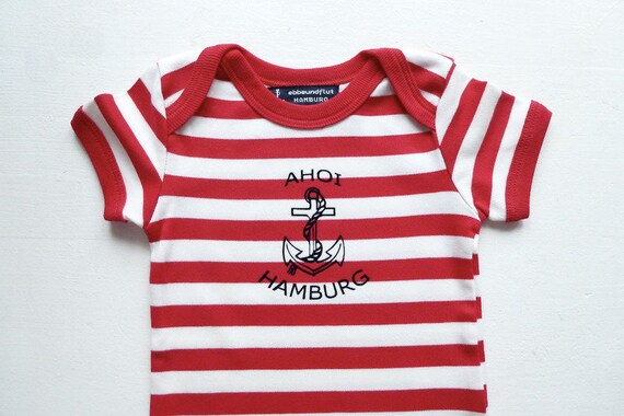 Maritime Baby-Body Ahoy Hamburg-Fair Trade