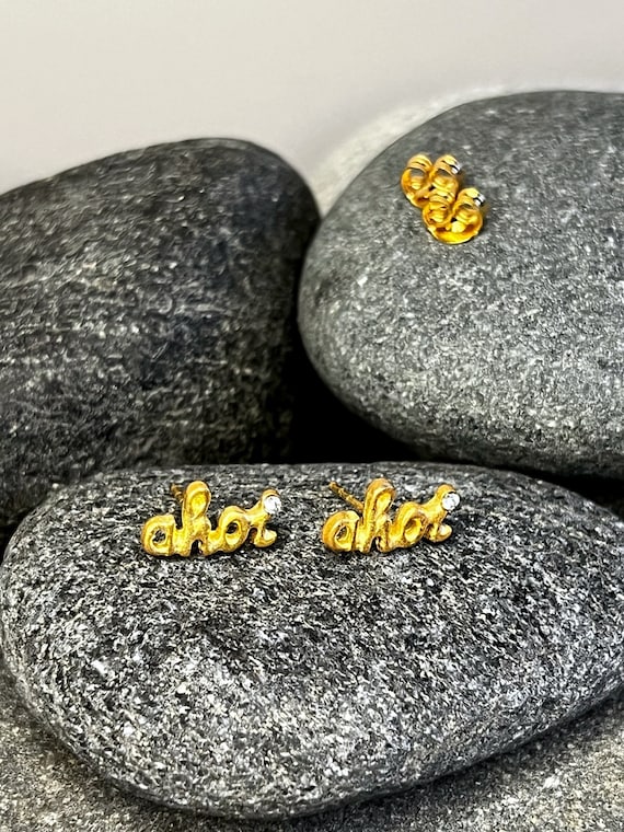 Ebbe und Flut ear studs ahoy 22 K gold plated - earrings by ebbe und flut®