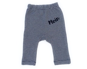 Ebbe und Flut maritime Babyhose Moin dunkelblau/weiß - Fair Trade & Organic - Baby Geschenk zur Geburt, Baby Hose Moin, ebbe und flut®