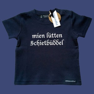 Ebbe und Flut Baby-Shirt mien lütten Schietbüddel, Schietbüdel, Schietbüddel, Maritimes Babygeschenk, ebbe und flut® Bild 3