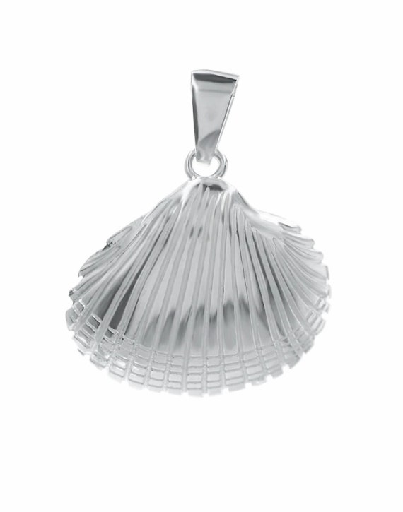 Ebb and flow pendant cockle silver - pendant shell size. M made of 925 sterling silver