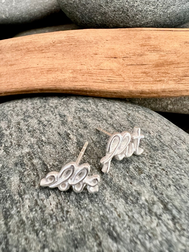 Stud earrings ebb and flow silver plated earrings ebb and flow from ebbe und flut® image 4