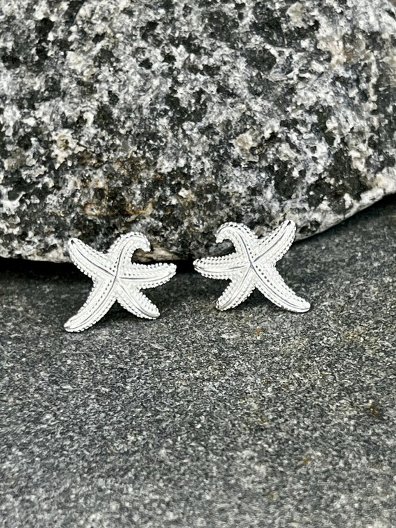 Ebb and flow stud earrings starfish silver - earrings starfish 925 sterling silver, ebb and flow