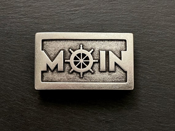 Ebb and flow belt buckle Moin - Maritime belt buckle for interchangeable belts with a width of 4 cm