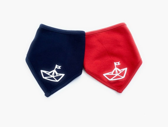 Ebbe und Flut Baby Scarves "Paper Boats" Set, Paper Boats, ebbe und flut®