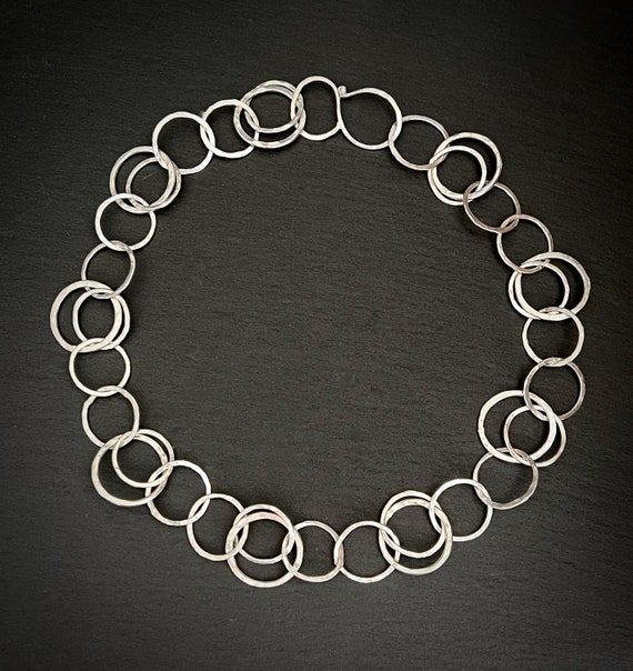 Ebb and Flow Necklace North Sea Silver hand-beaten - North Sea necklace custom-made by ebbe und flut®