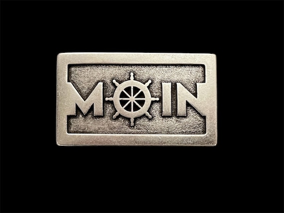 Ebb and flow belt buckle Moin - Maritime belt buckle for interchangeable belts with a width of 4 cm