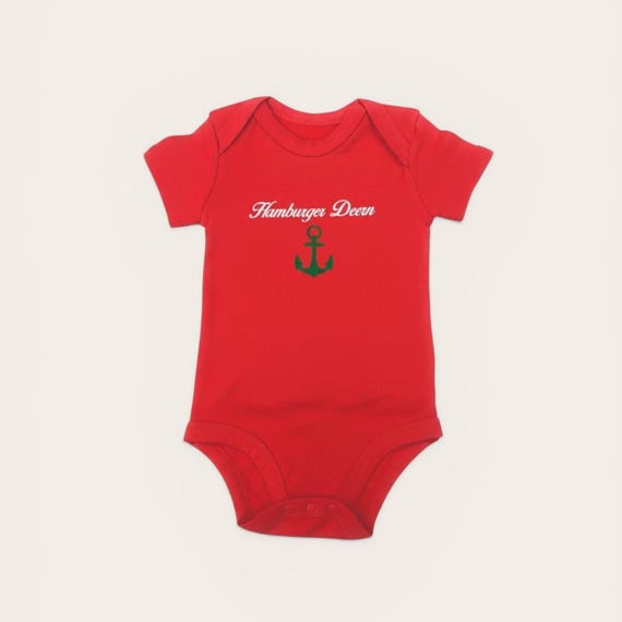 Ebb and Flow Baby Bodysuit Hamburg Girl, Maritime Baby Gift for Birth, Hamburg Baby Gift