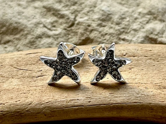 Ebb and flow starfish stud earrings ebb and flow - 925 silver gray stud earrings maritime ebb and flow®