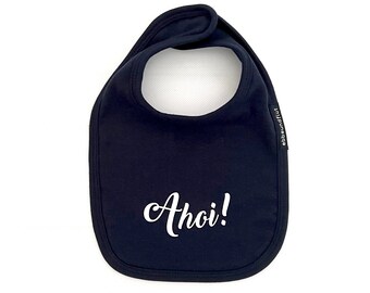 Ebb and Flow Baby Bib Ahoy, maritime baby gift for birth from ebbe und flut®