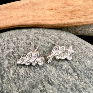 Stud earrings ebb and flow silver plated earrings ebb and flow from ebbe und flut® image 2