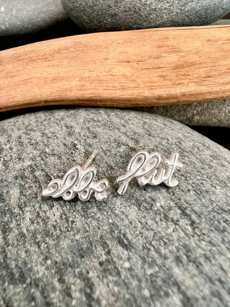 Stud earrings ebb and flow silver plated earrings ebb and flow from ebbe und flut® image 2