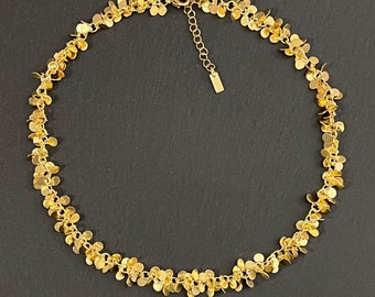 Ebb and flow necklace Baltic Sea - 22 K gold plated